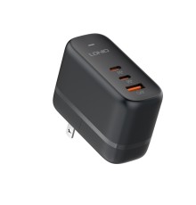 Мережевий Зарядний Пристрій LDNIO Q366 1USB-A/2USB-C GAN PD65W+Type-C to Type-C
