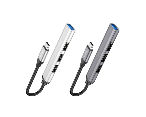 Хаб USB Hoco HB26 4 in 1 adapter(Type-C to USB3.0+USB2.0*3)