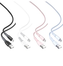 Кабель USB XO NB225 Silicone two-color Type C