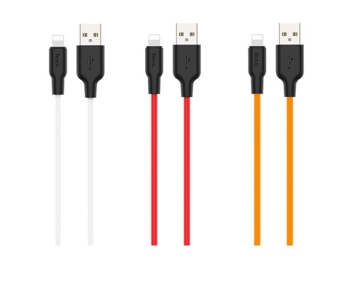 Кабель USB Hoco X21 Plus Silicone Lightning