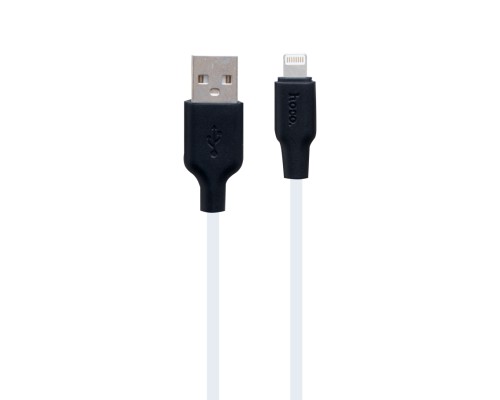 Кабель USB Hoco X21 Plus Silicone Lightning 2m