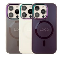 Чохол AG-Glass Chrome Camera with Magsafe для iPhone 14 Pro Max