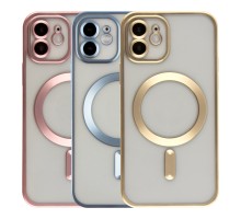 Чохол TPU Metallic Chrome Full Camera with Magsafe для iPhone 12