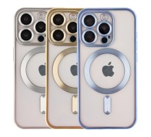 Чохол TPU Metallic Chrome Full Camera with Magsafe для iPhone 14 Pro Max