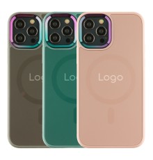 Чохол AG-Glass Chrome Camera with Magsafe для iPhone 12/12 Pro