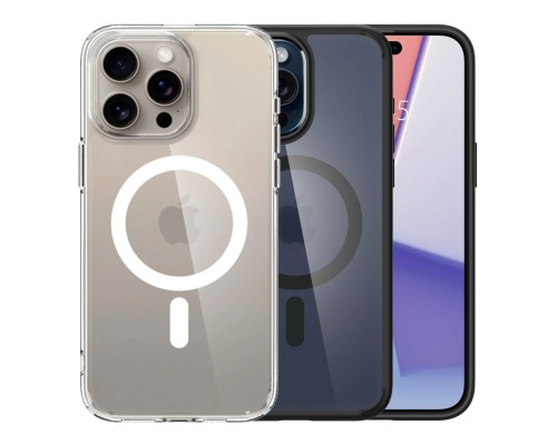Чохол TPU+PC Spigen Ultra Hybrid with Magsafe для iPhone 15 Pro Max