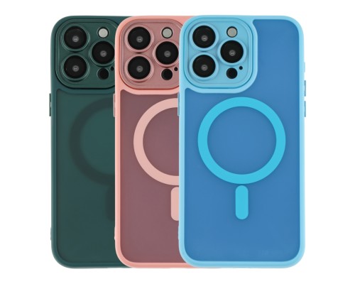 Чохол TPU+PC Magnetic Matte Camera Lens with Magsafe для iPhone 15 Pro Max