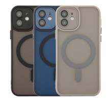 Чохол TPU+PC Magnetic Matte Camera Lens with Magsafe для iPhone 12