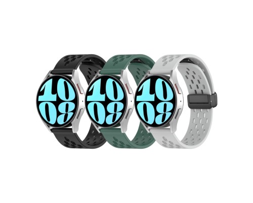 Ремінець Универс 20mm Silicone With Magnetic для Samsung/Amazfit/Huawei