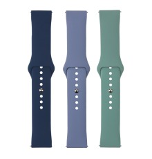 Ремінець Универс 22mm Silicone Original Button Design для Samsung/Amazfit/Huawei