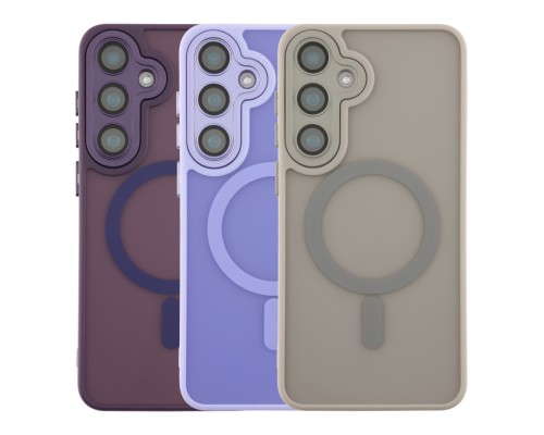 Чохол TPU+PC Magnetic Matte Camera Lens with Magsafe для Samsung Galaxy S24 FE 5G (S721)