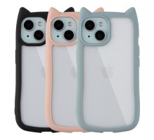 Чохол TPU+PC Cat Ears Case для iPhone 15
