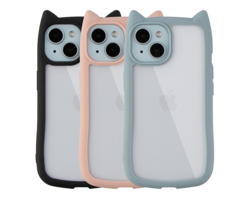 Чохол TPU+PC Cat Ears Case для iPhone 15