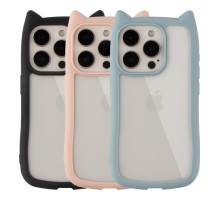 Чохол TPU+PC Cat Ears Case для iPhone 15 Pro