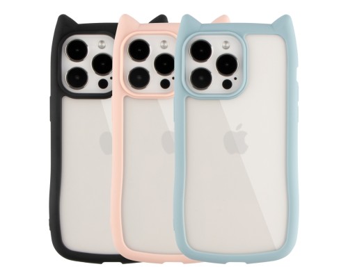 Чохол TPU+PC Cat Ears Case для iPhone 13 Pro