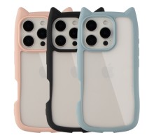 Чохол TPU+PC Cat Ears Case для iPhone 16 Pro Max