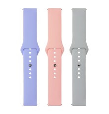 Ремінець Универс 20mm Silicone Original Button Design для Samsung/Amazfit/Huawei