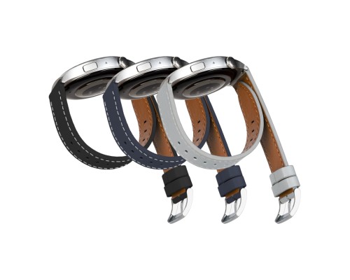 Ремінець Универс 20mm Leather strap with straight tip для Samsung/Amazfit/Huawei