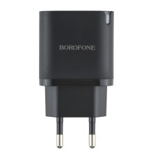 Мережевий Зарядний Пристрій Borofone BA83A 1USB-C/1USB PD/QC 20W+Type-C to Type-C