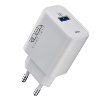 Мережевий Зарядний Пристрій Ridea RW-18120 Rapid 1USB QC 18W