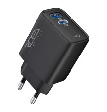 Мережевий Зарядний Пристрій Ridea RW-20220 Rapid Duo 1USB/1USB-C QC/PD 20W