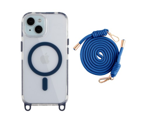 Чохол TPU+PC LanyardCase with MagSafe для iPhone 15