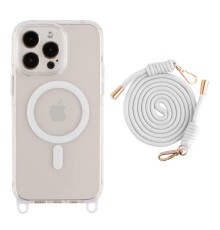 Чохол TPU+PC LanyardCase with MagSafe для iPhone 16 Pro