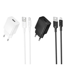 Мережевий Зарядний Пристрій Borofone BAS71A 1USB 2.1A+USB to Micro