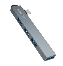 Хаб USB Borofone FH1A 4-in-1 (Type-C to USB2.0*3+USB3.0)