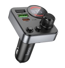 FM-трансмітер Hoco E86 USB-C PD30W+USB-A QC18W/TF/BT5.4 Total 48W