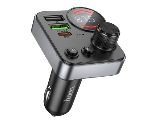 FM-трансмітер Hoco E86 USB-C PD30W+USB-A QC18W/TF/BT5.4 Total 48W