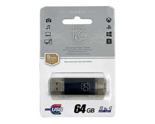 USB Flash Drive T&G 64gb USB/Type C 009