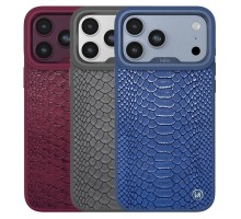 Чохол Kajsa Glamorous Collection Snake Pattern with MagSafe для iPhone 18 Pro
