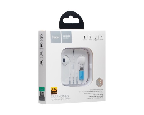 Навушники Hoco L7 Plus Lightning