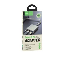Перехідник Hoco HB14 Type-C to USB3.0+HDMI+PD 