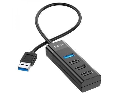 Хаб USB Hoco HB25 Easy mix 4-in-1 converter(USB to USB3.0+USB2.0*3) Хаб USB Hoco HB25 Easy mix 4-in-1 converter(USB to USB3.0+USB2.0*3)