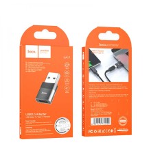 Перехідник Hoco UA17 USB Male to Type-C female USB2.0 adapter