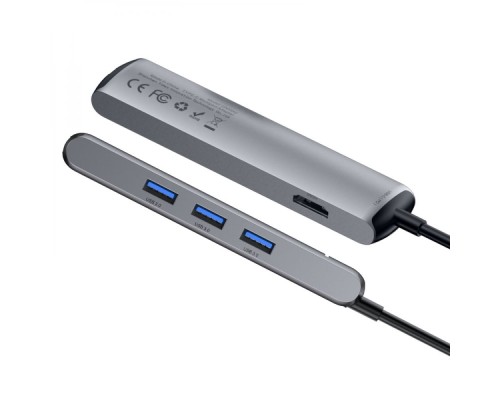 Хаб Baseus PD to 3USB / HDMI 4K / LAN CAHUB-J Хаб Baseus PD to 3USB / HDMI 4K / LAN CAHUB-J