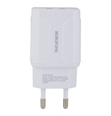 Мережевий Зарядний Пристрій Borofone BA37A Micro 2USB 2.4A