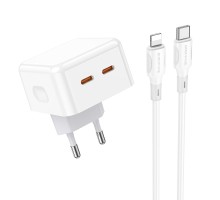 Мережевий Зарядний Пристрій Borofone BA76A Source PD/QC 35W Type-C to Lightning 