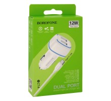 Автомобільний Зарядний Пристрій Borofone BZ14 Type-C 2USB 2.4A 