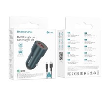 Автомобільний Зарядний Пристрій Borofone BZ19A Wisdom QC3.0 18W Type C 
