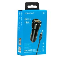 Автомобільний Зарядний Пристрій Borofone BZ17 QC3.0 18W Micro 