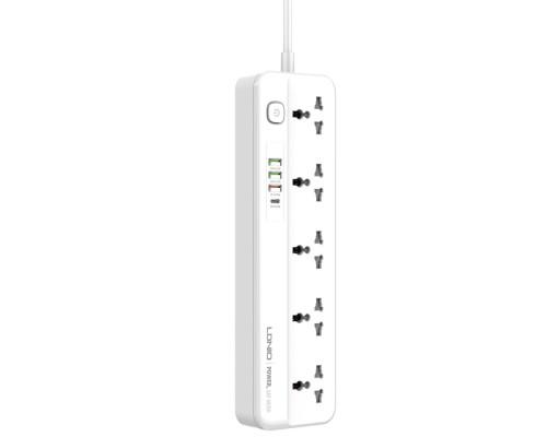 Мережевий Подовжувач LDNIO SC5415 5 universal ports /1 PD/1 QC/2 auto ID 2m Мережевий Подовжувач LDNIO SC5415 5 universal ports /1 PD/1 QC/2 auto ID 2m