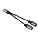 Перехідник XO NBR160A audio adaptor Lightning to double Lightning