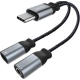 Перехідник XO NBR160B audio adapt Type-c to Type-c +3.5mm connector