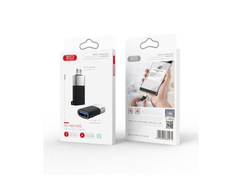 Перехідник XO NB149-G USB2.0 TO MICRO connector Перехідник XO NB149-G USB2.0 TO MICRO connector