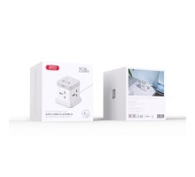 Мережевий Подовжувач XO WL20 20W Square Socket 4AC +USB-A+1USB-C PD/QC 2m 
