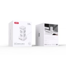 Мережевий Подовжувач XO WL21 Tower Shaped 8AC socket+3USB-A+1USB-C 2m М'ят.упак.