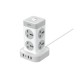 Мережевий Подовжувач XO WL21 Tower Shaped 8AC socket+3USB-A+1USB-C 2m М'ят.упак.